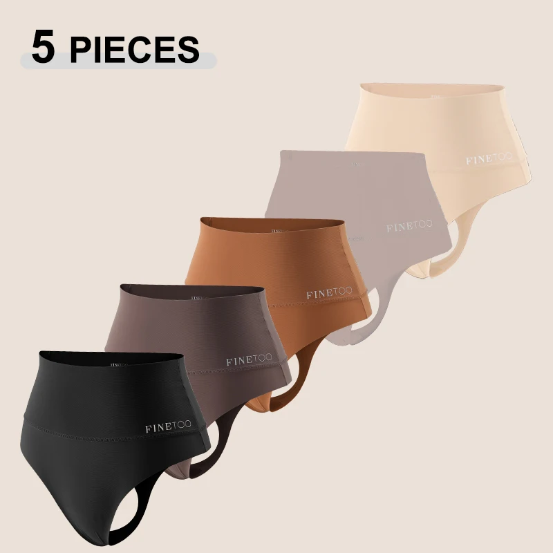 

5 шт., бесшовные женские стринги с высокой посадкой, черные трусы с подтяжкой живота и бедер, корректирующее фигуру, нижнее белье, дышащие женские трусики без следов, новые