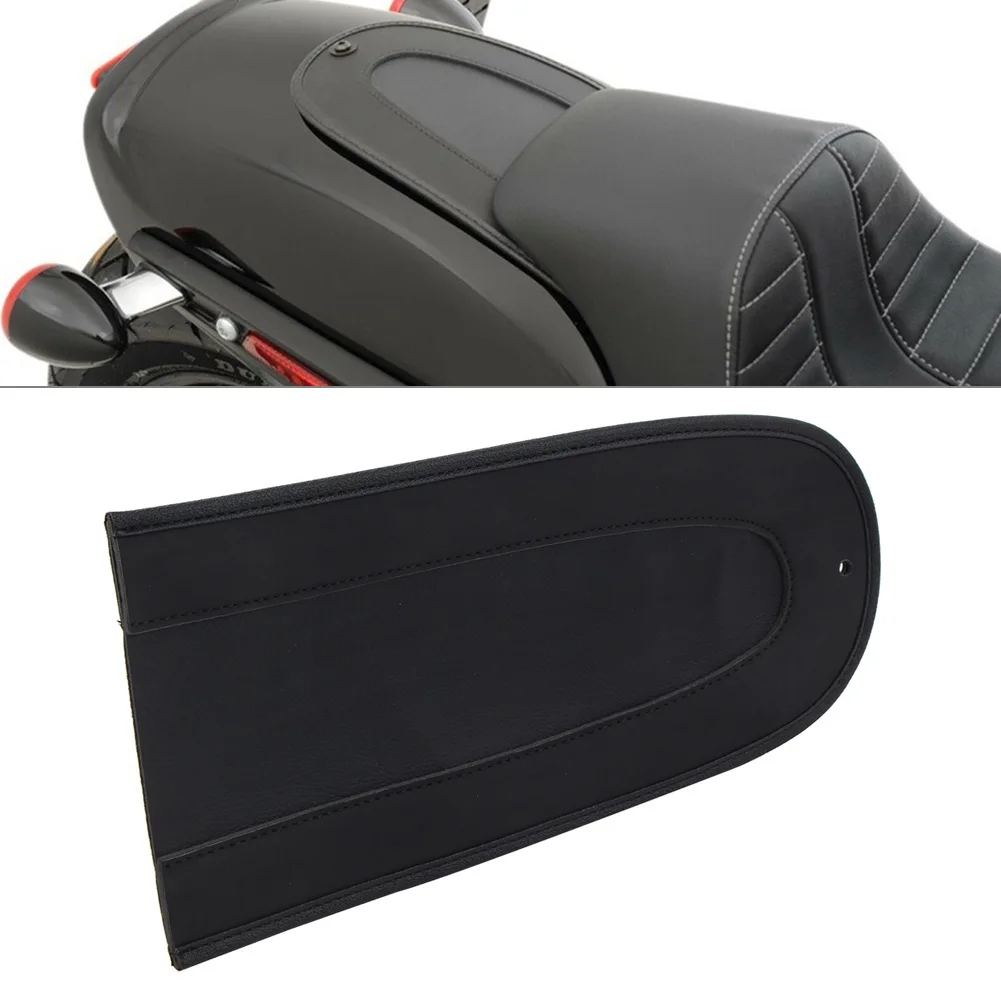 Black PU Leather Rivet Rear Fender Bib Solo Seat For Harley Davidson Softail 2018 2019 2020 Motorbike Accessories