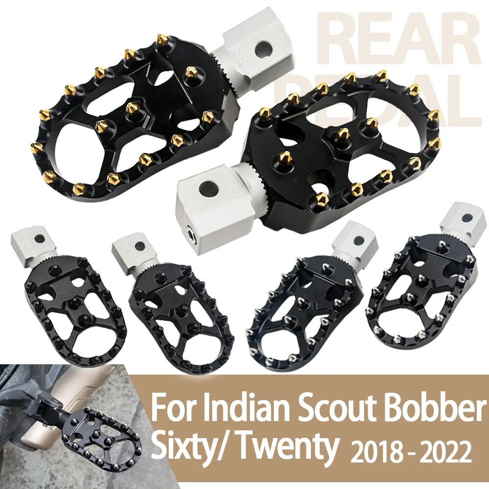 

For Indian Scout Bobber Twenty Sixty ABS Adjustable Extend Lowering Foot Pegs Rotatable FootPegs Rest Motorcycle Front Footrest