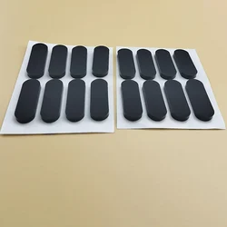 4Pc × 25-160mm Length Self Adhesive Silicone Rubber Oval Mat Cabinet Equipment Anti-slip Feet Pad Floor Protectors Width 8-20mm