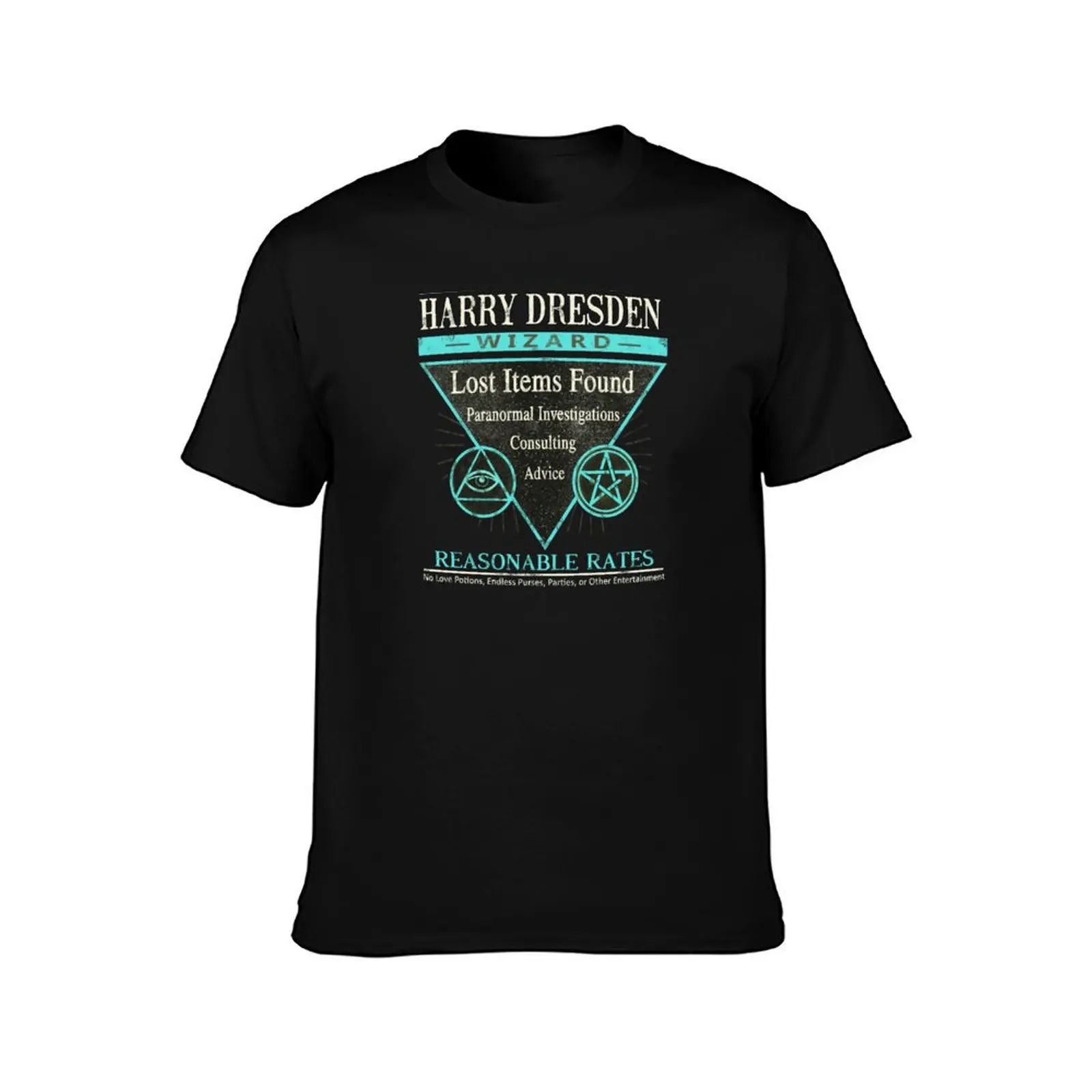 Harry Dresden - Wizard - Reasonable Rates T-Shirt Novelty Graphic Tee Shirt