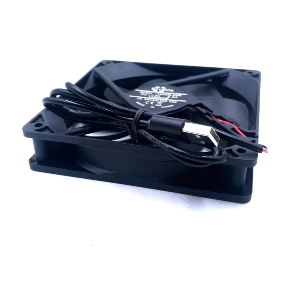 1pcs New DC 5V Fan USB 1200rpm 120mm 120x120x25mm 12025S Cooler Motor Brushless 12CM cooling fan