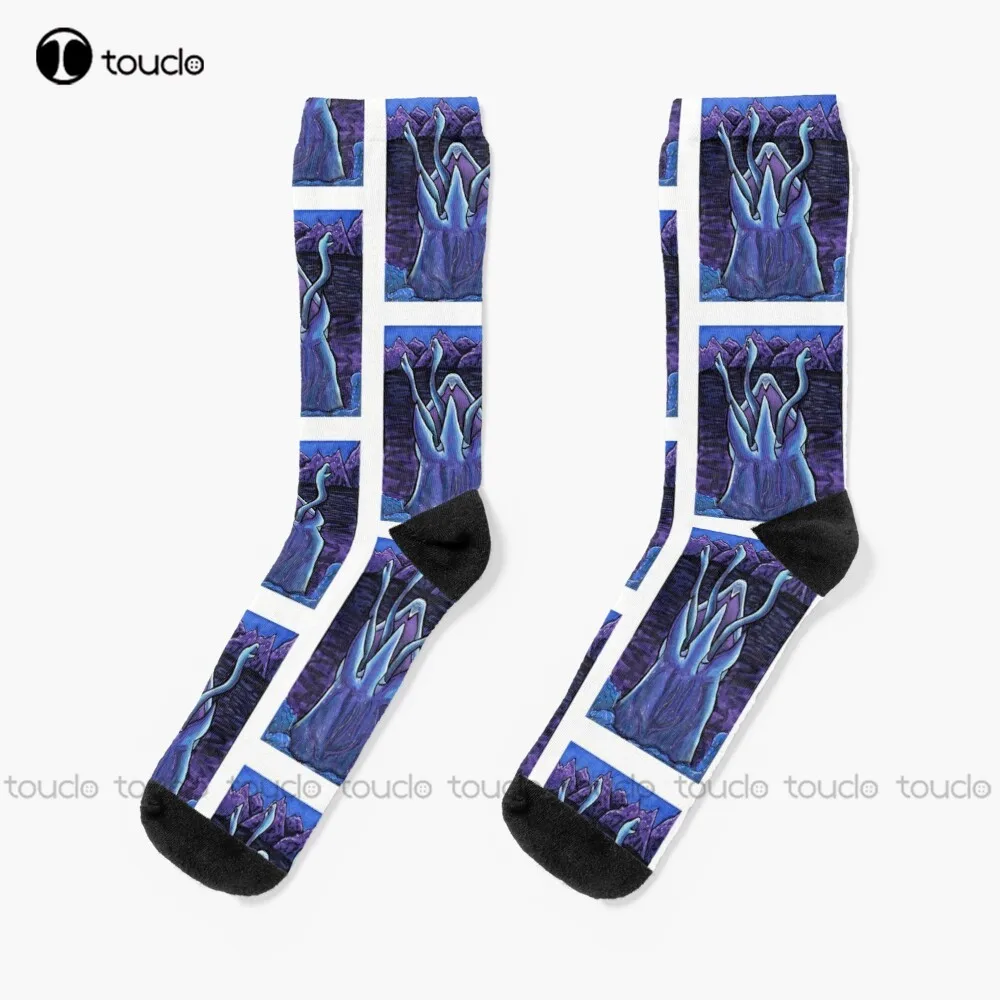 

Tremors Graboid In The Moonlight Socks Halloween Cute Socks Personalized Custom Unisex Adult Teen Youth Socks 360° Digital Print