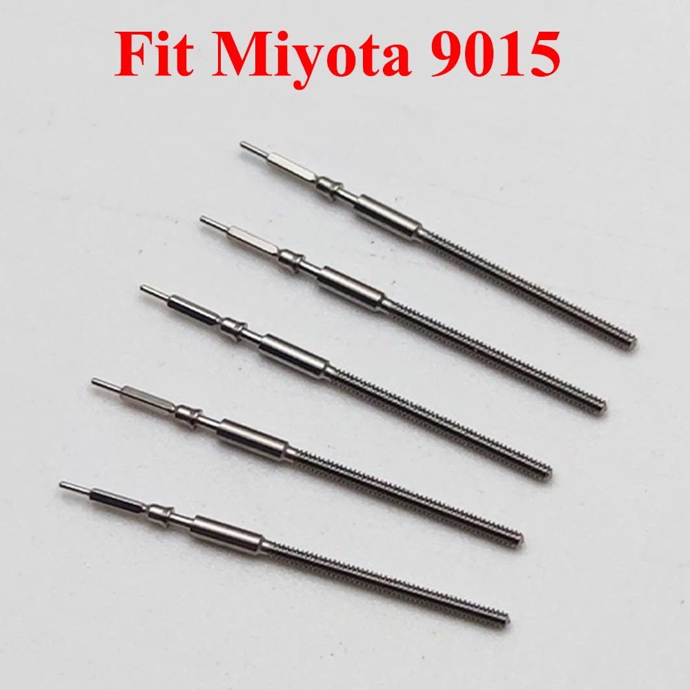 Watch Stem Stainless Steel Spare Parts fit Miyota 9015 Crown Movement Watch Parts Crown Stem