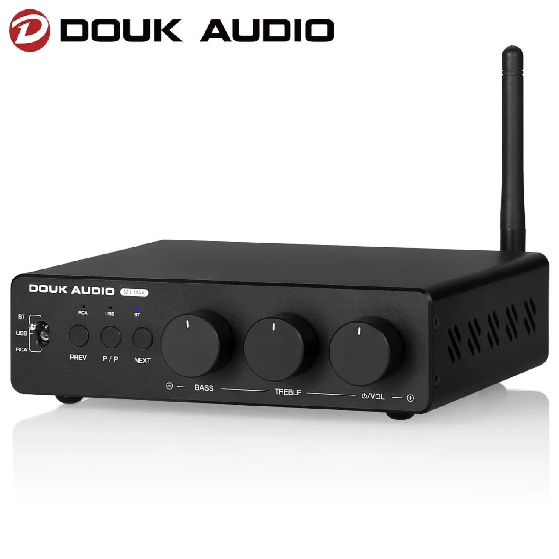 

Douk Audio M1MAX HiFi TPA3255 Power Amplifier Bluetooth Receiver Home Stereo Amp U-disk Player