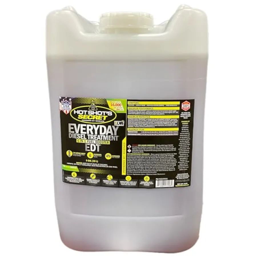 

Ежедневная дизельная обработка, 5 галлонов, 6 в 1, дизельная добавка для сверхмощных двигателей: очиститель форсунок, очиститель топливной системы Cetane Boos