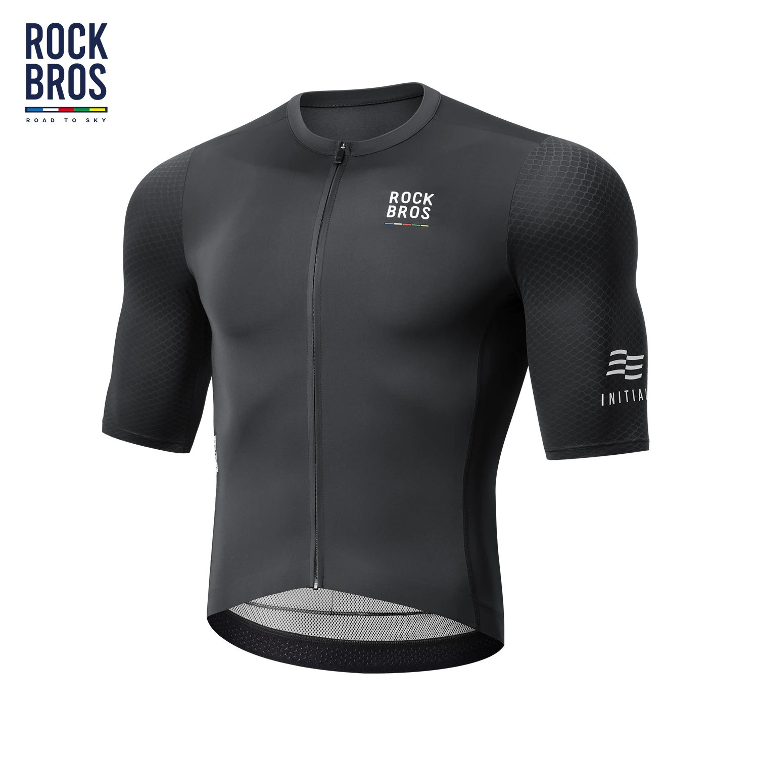 ROCKBROS ROAD TO SKY Summer Cycling Short Sleeve Jersey Lightweight Breathable Quick Dry Shirt Professional Men Cycling Clothing