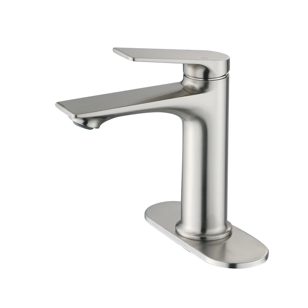 

Бессвинцовый смеситель для ванной из нержавеющей стали, современный квадратный, с одной ручкой, легко чистится, экономит время