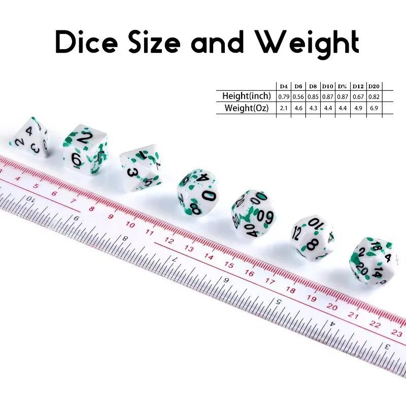

Набор разноцветных многогранных игральных костей с D4 D6 D8 D10 D12 D20 для настольных игр DND TRPG, цифровые пронумерованные настольные аксессуары для ролевых игр