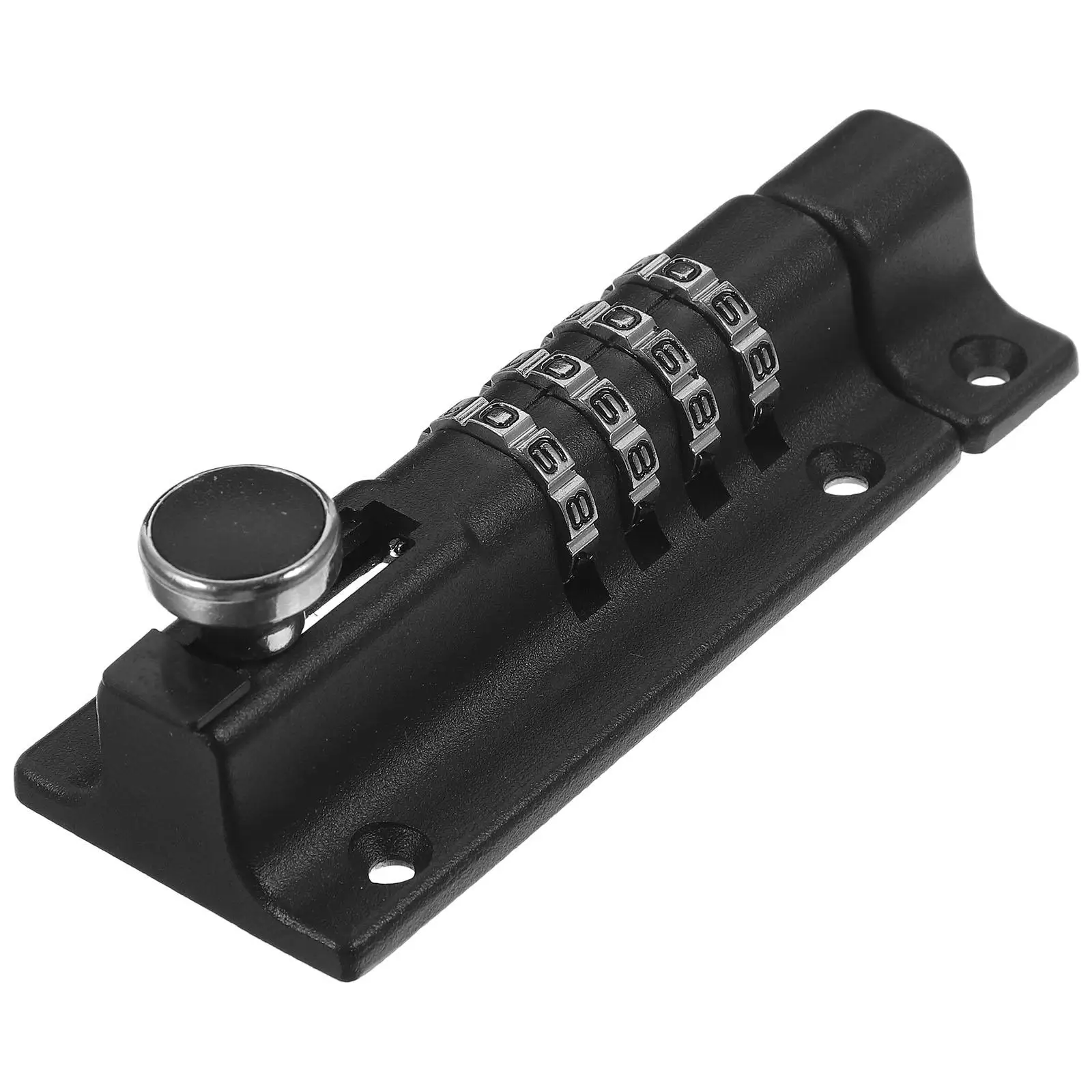 Combination Password Deadbolt Lock for Doors Fences Gates Black Portable Code Bolt Security Smooth Polishing Rust