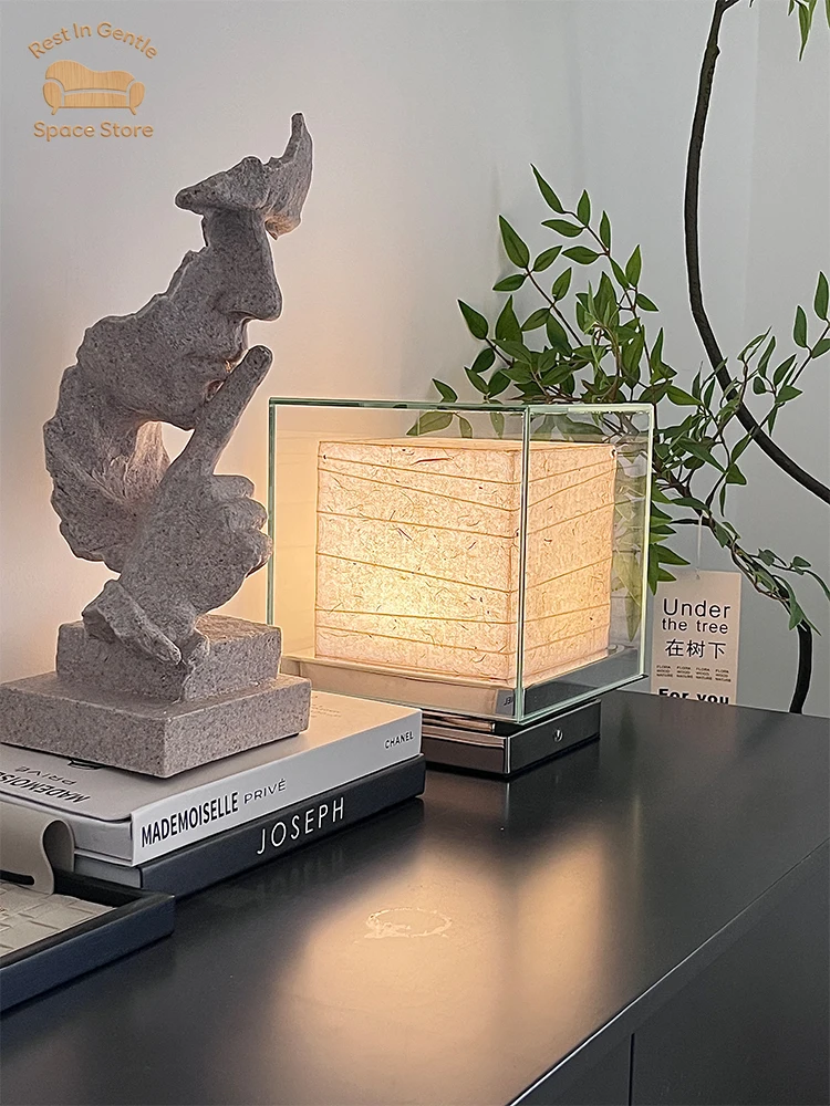 Wireless charging desk lamp light luxury high-end designer work simple square atmosphere Ji Yutang Andaz lamp