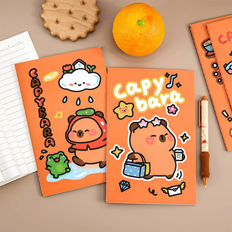 Cartoon Capybara Cute Notepad Diary Notebook Mini Pocket Notepad School Office Supplies Stationery