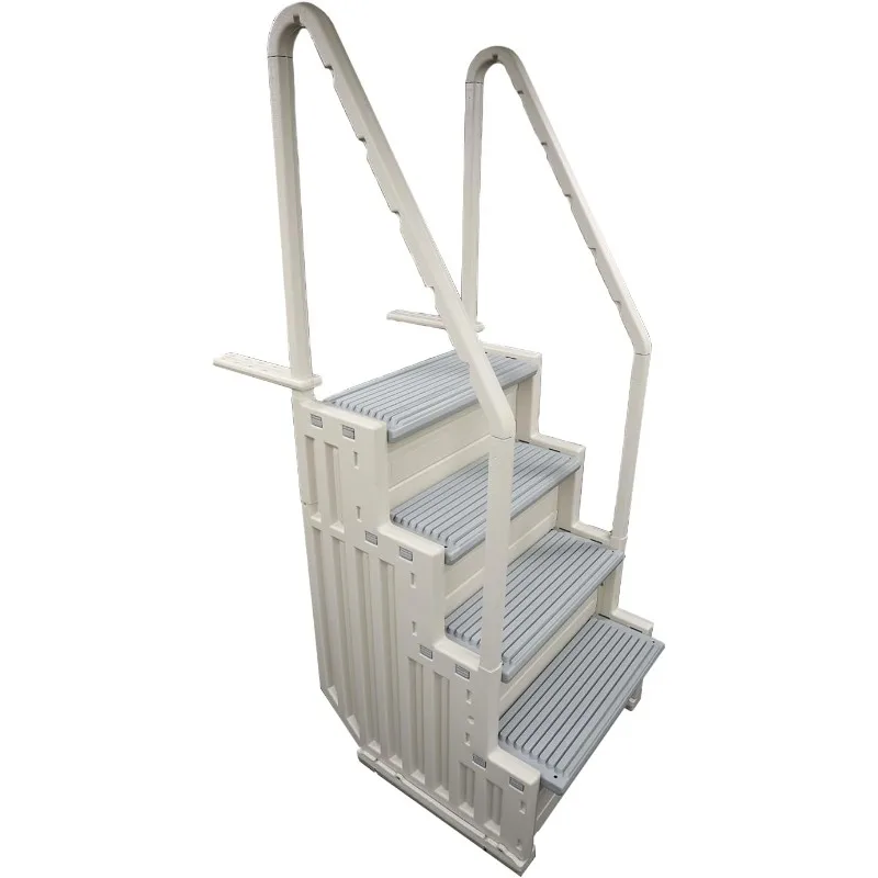 

Confer Plastics Step-1X: Sturdy Above Ground Entry System with Dual Handrails and Slip-Resistant Steps, Easy Installation, Suppo