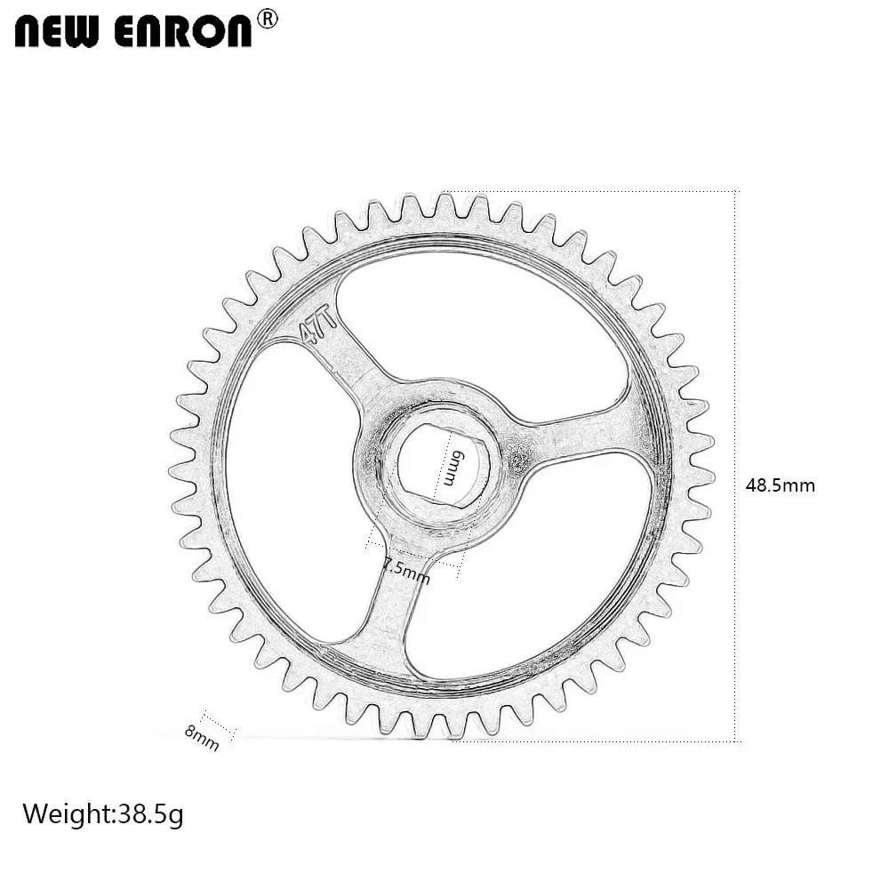 NUOVO Ingranaggio cilindrico in acciaio temprato ENRON 47 denti M1 # ARA 310920   per 1/5 ARRMA Kraton risultato ARA5208 ARA5810 # ARA 110002 T1 / # ARA 110002 T2 T2