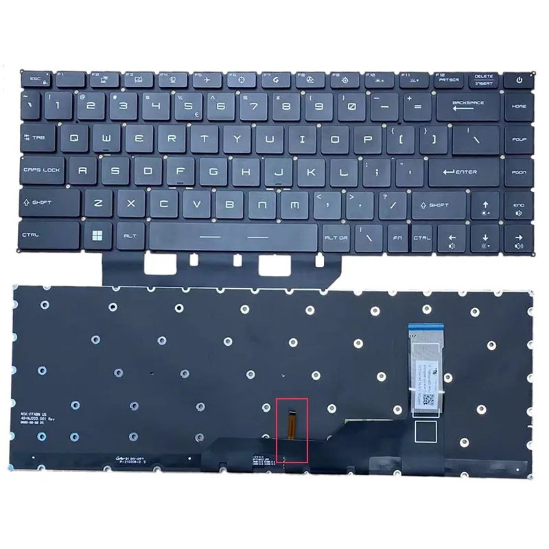 Nowy oryginalny US RGB podświetlany dla MSI GE66 Raider MS-1541 GS66 Stealth MS-16V1 klawiatura laptopa angielski światło