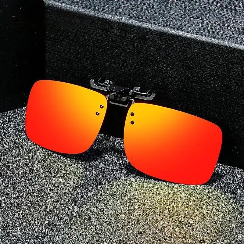 Men Women Polarized Glasses Clip True Film Turned Cycling Square Frame Sunglasses Sports Outdoor Tourism Eyewear T237