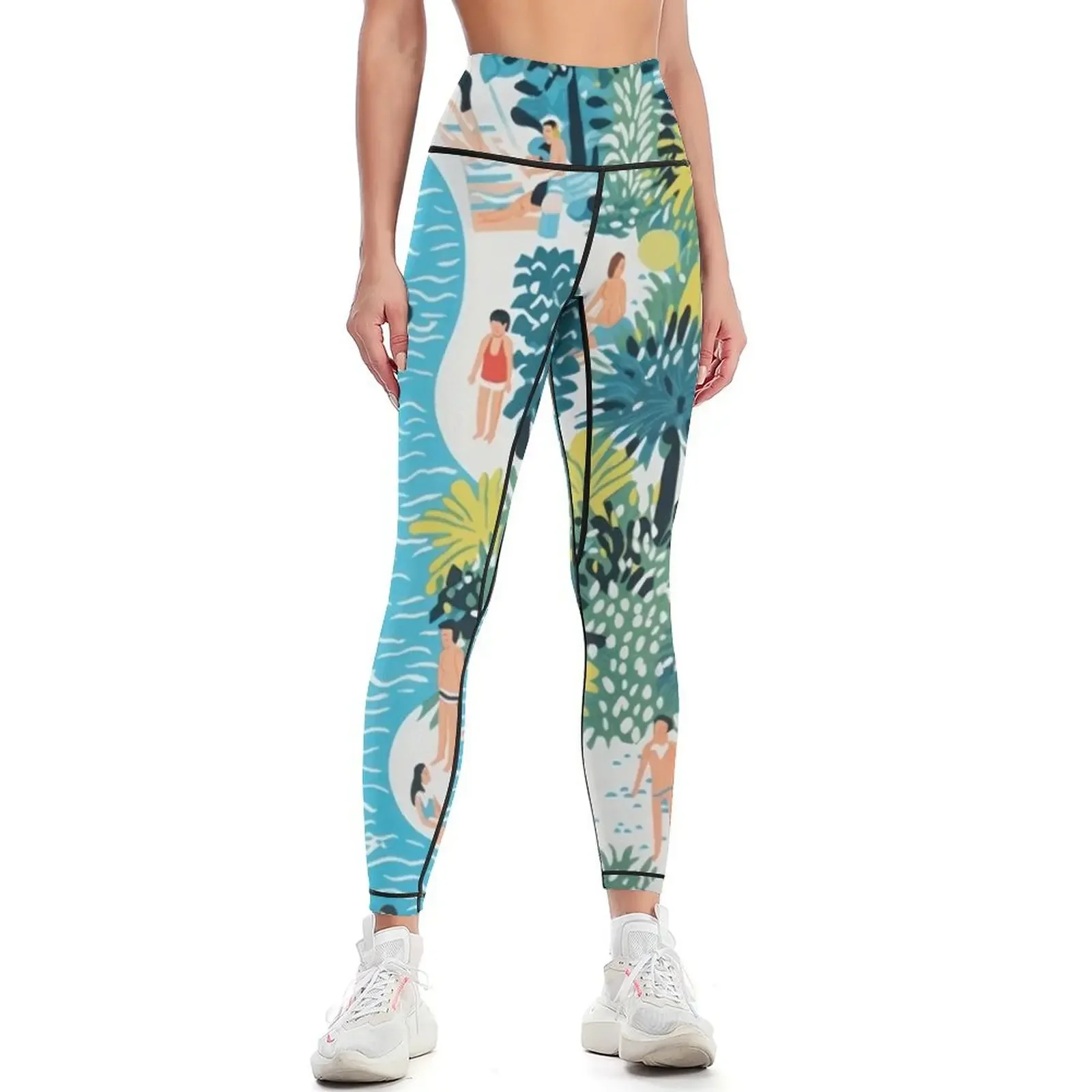 

Hidden object picture, outdoor pool Leggings Women sports gym clothing Sportswear woman gym for girls Womens Leggings