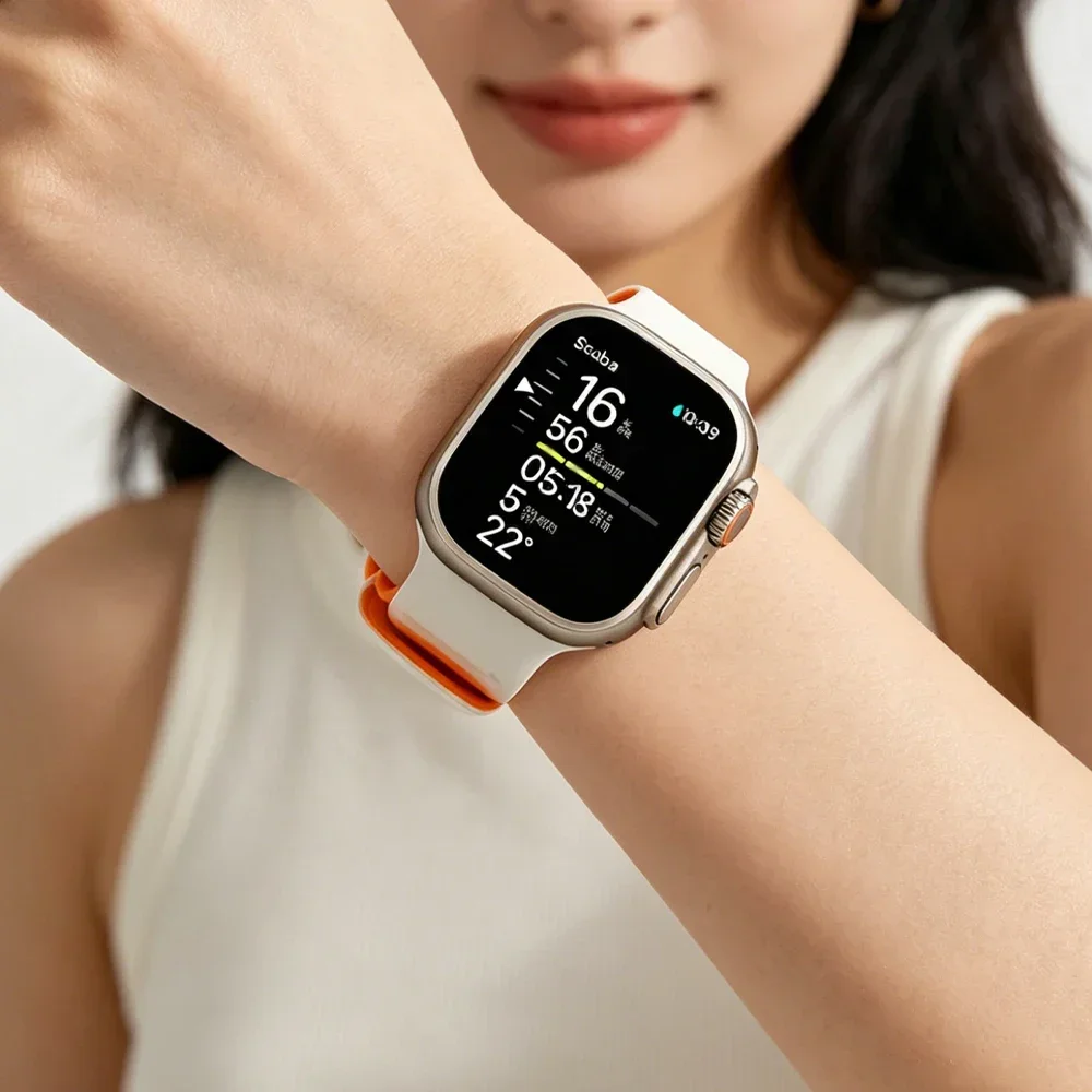 Silikon-Sportarmband für Apple Watch Band 49mm 46mm 45mm 44mm 42mm Correa Armband iWatch Series 11 10 9 8 7 6 5 SE3 Ultra 3 2 – Detail 24