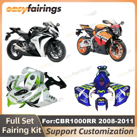 Motorcycle Injection full Fairing Kit fit For HONDA CBR1000RR CBR1000RR 2008 2009 2010 2011 08 09 Bodywork fairings kits zxmt