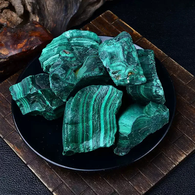 Natural Malachite Crystal Raw Stone