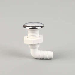 Hot Tub Air Jet Nozzle Chrome-plated Surface Non-metallic with White Base Massage Bathtub Accessories Wholesale