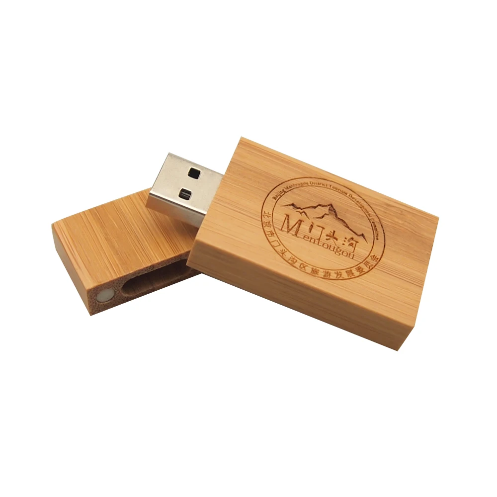 Personalizado de madeira USB 2.0 Flash Drive, Pendrive de madeira personalizado gratuito, presente do casamento, 4GB, 8GB, 16GB, 32GB, 64GB, 128GB, 30pcs