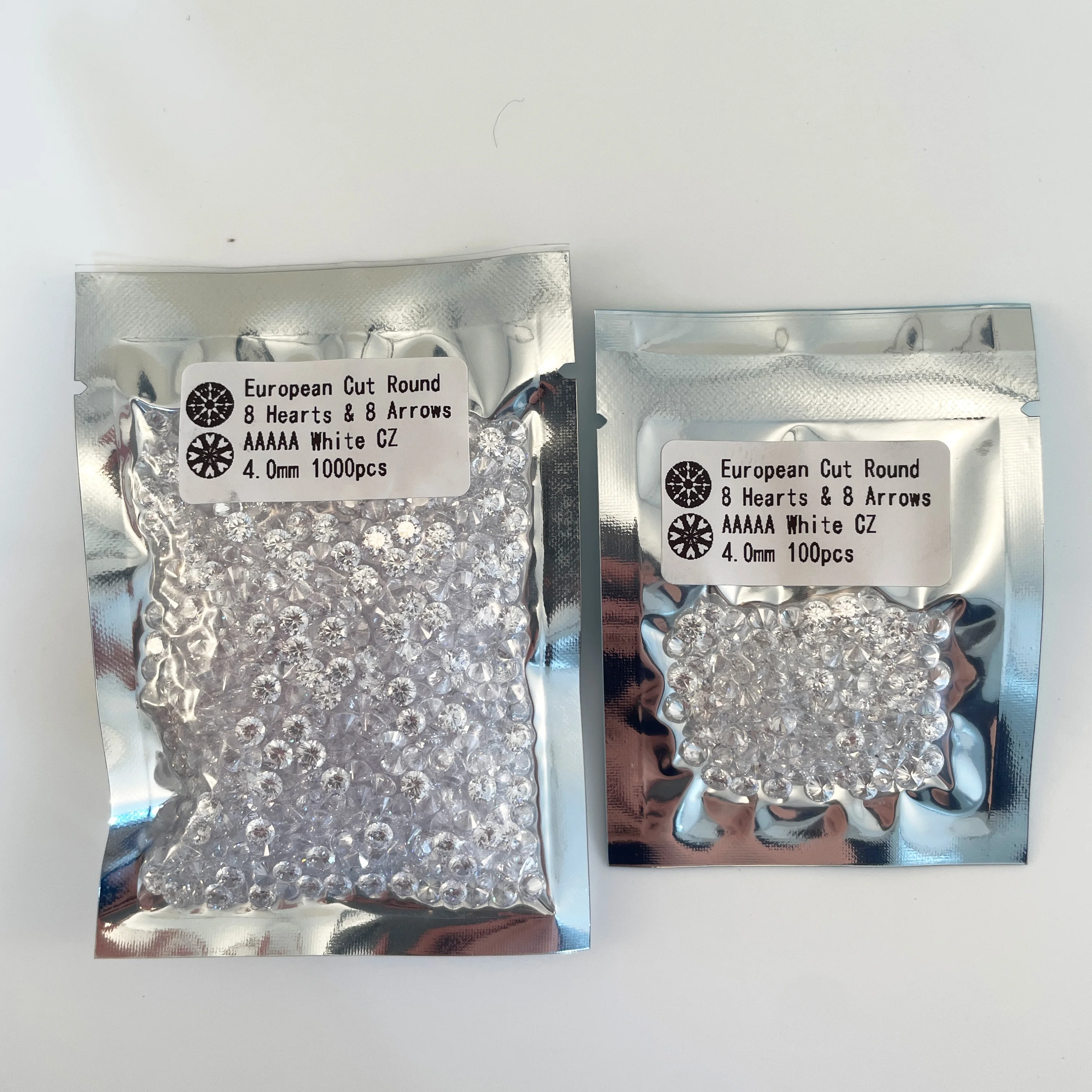 

5A White CZ Stones 0.7mm~2.4mm 100PCS~10000PCS Round White Cubic Zirconia Stones Beads For Jewelry Bracelets set DIY