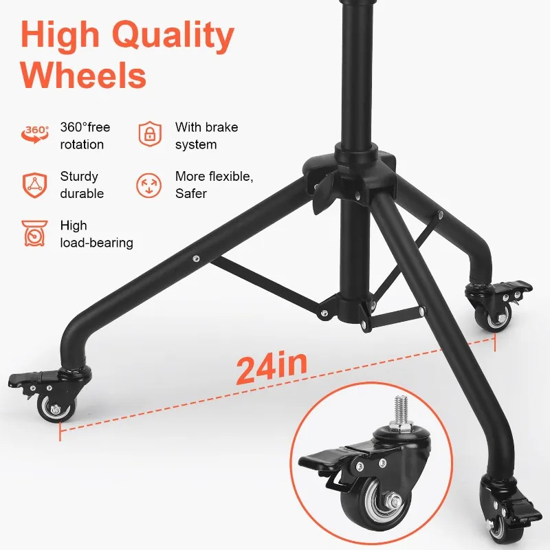 Service Rolling Tray in hoogte verstelbaar, opbergvakwagen voor Salon Spa