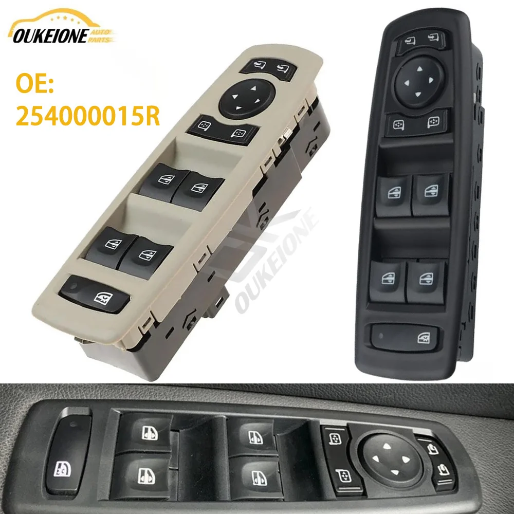 

For Renault Fluence Laguna 3 Megane 3 2008-2016 Front Left Window Control Switch Glass Lifter Button 254000015R Car Accessoreis