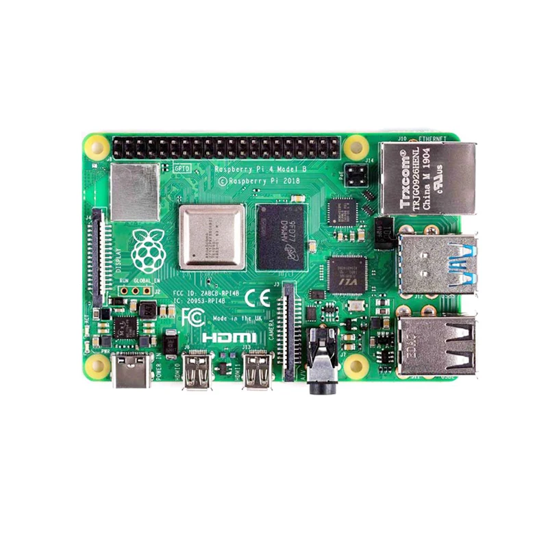 Official Original Raspberry Pi 4 Model B 4b Dev Board 1GB 2GB 4GB 8GB RAM 4 Core CPU 1.5Ghz Speeder Than Pi 3B+