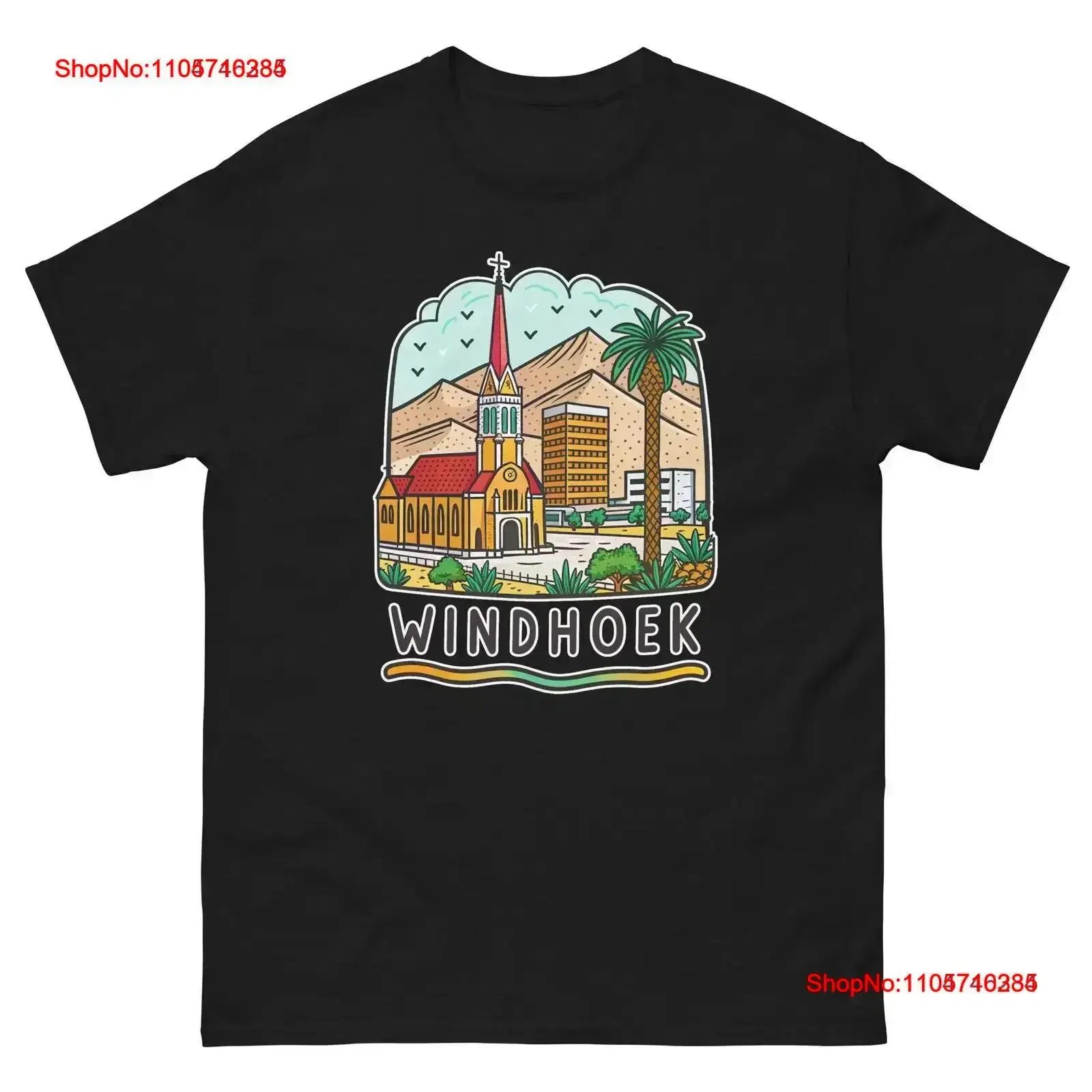 Windhoek World Travel Urban Area City T Shirt vintage Washed Stylish Slightly Stretched streetwear Versatile graphic vintage