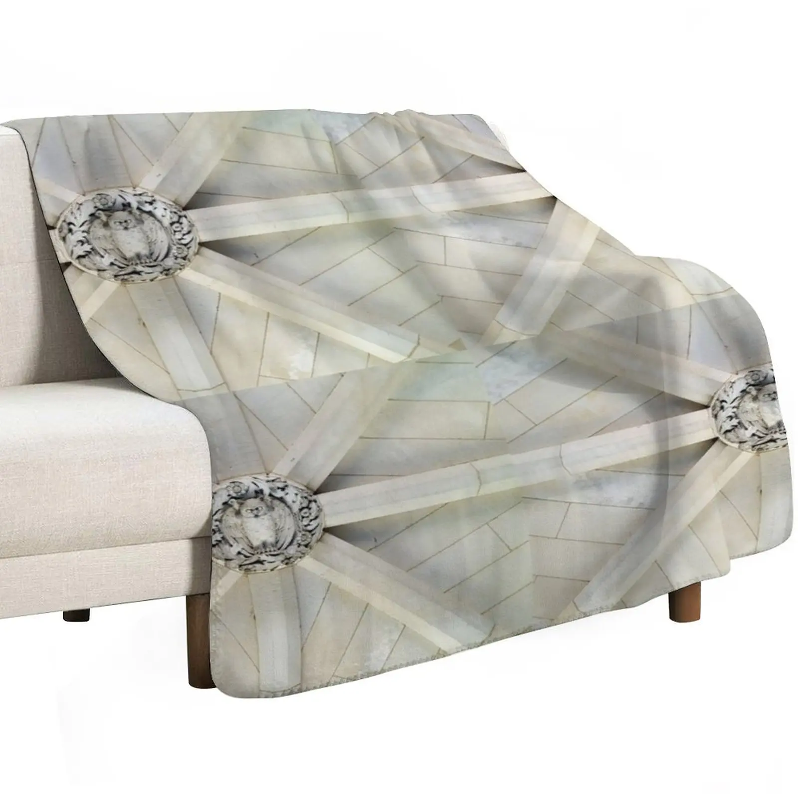 Rock Arch Owl - Bryn Mawr College Throw Blanket Cute Plaid Hairy Fashion Sofas Luxury Designer Moving for sofa Blankets