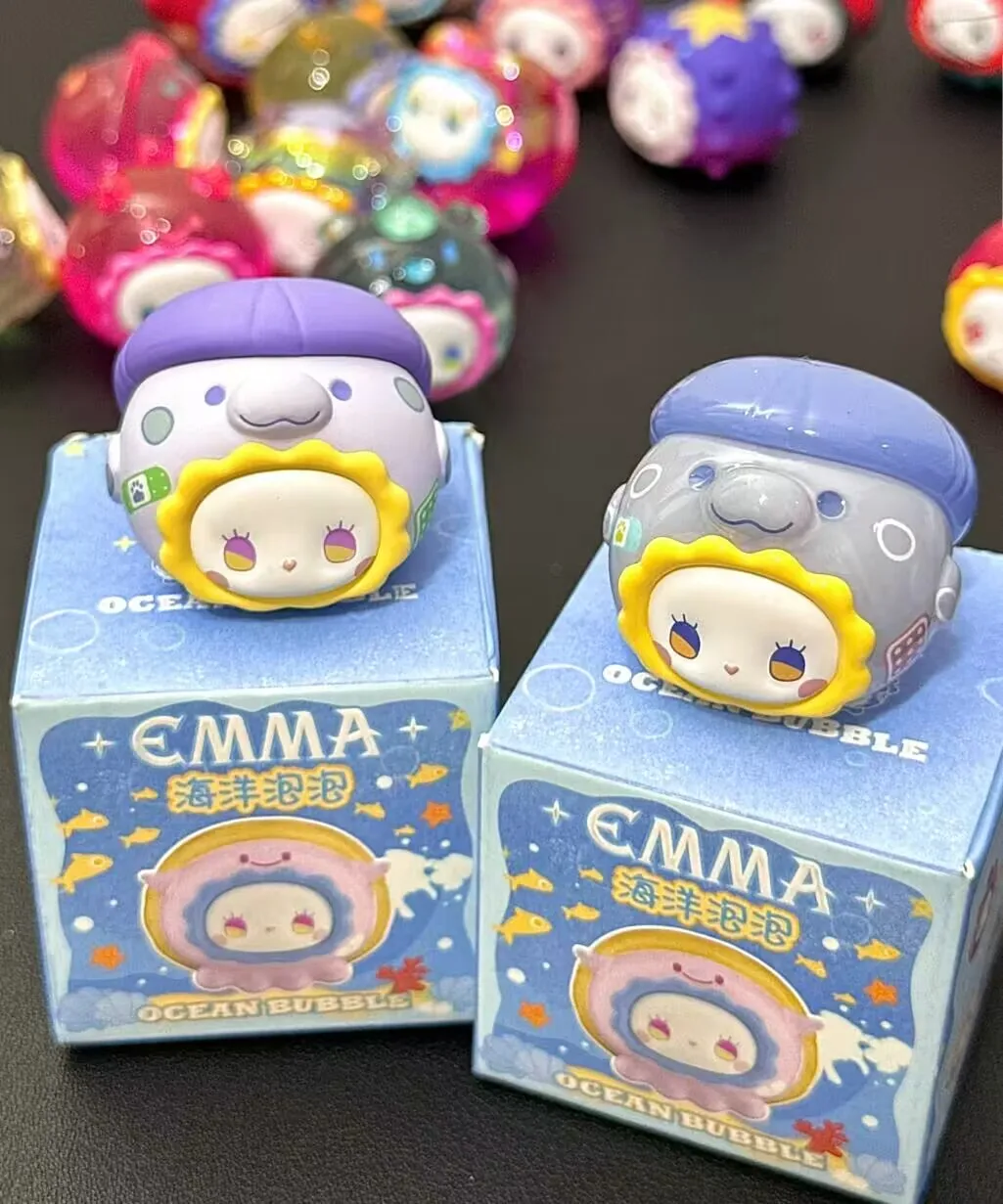 جديد إيما سيكريت فورست سلسلة صندوق أعمى صندوق الغموض فقاعة المحيط لطيف الجسيمات مجوهرات بأشكال حيوانات الحبوب الديكور سلسلة هدية