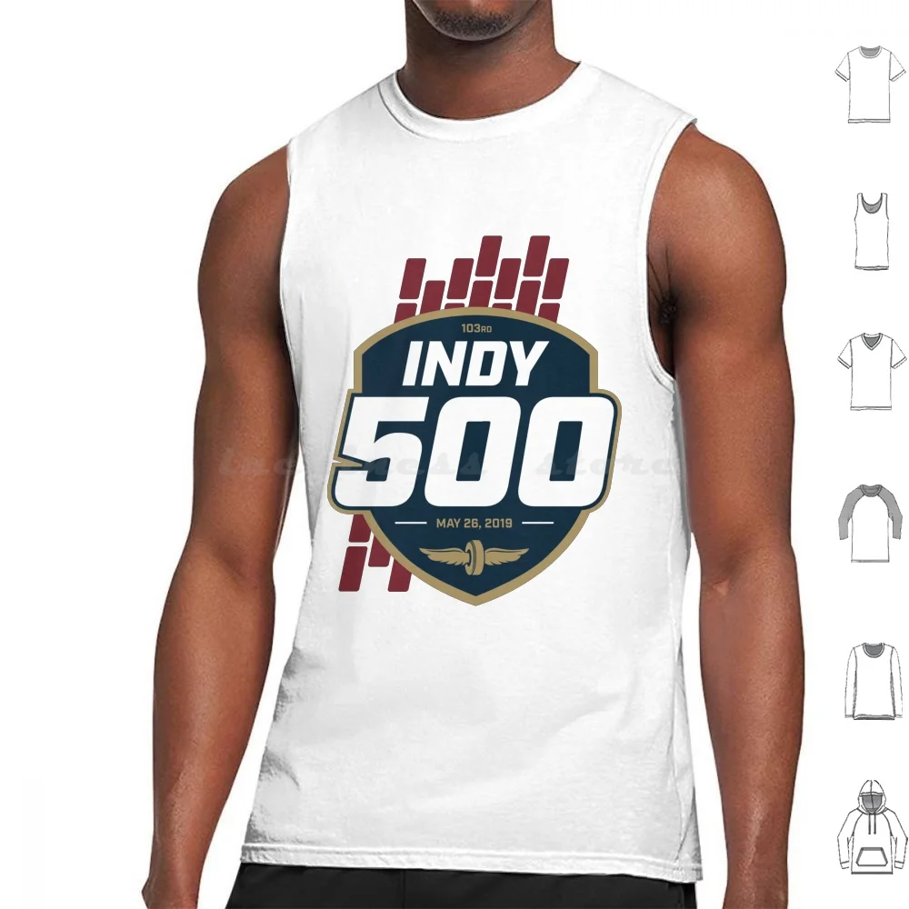 Indy 500 Tank Tops Print Cotton Indycar Alonso Fernando 500 Miles Indianapolis Alonso Garage Area Garage Mcl 66