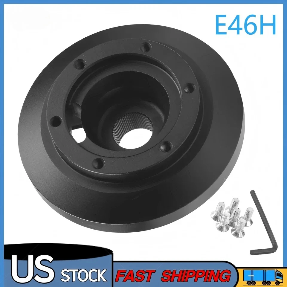 

E46H Aluminum Steering Wheel Short Hub Adapter Quick Release Boss Kit for BMW Z4 Z4M E85 2001-2006 Shipping from US
