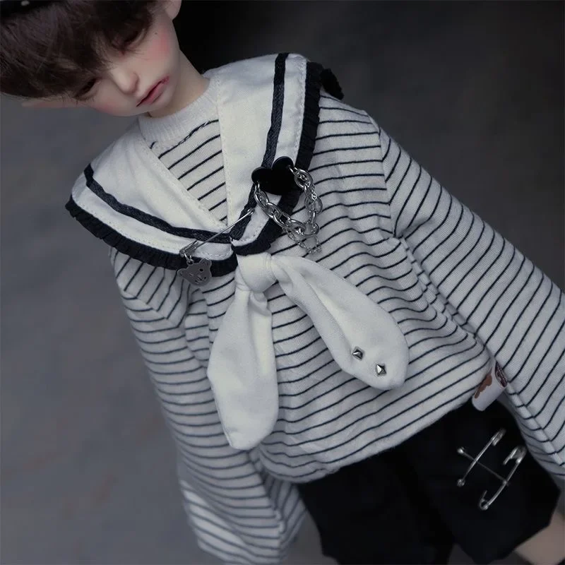 

1/4 1/6 1/5 BJD Doll Clothes Striped sailor suit Anime Game Cosplay Handmade Product Toys Accessories Free Shipping Items