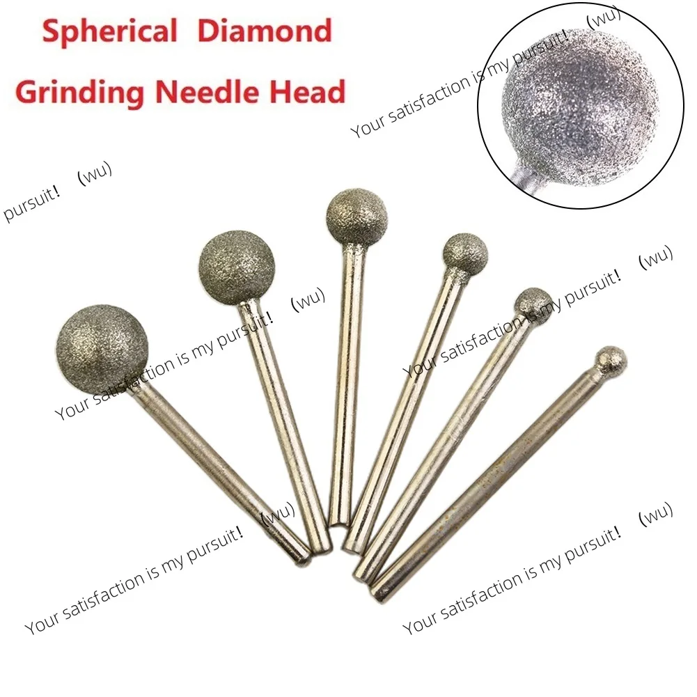 6 pieces/set 4/5/6/8/10/12 mm diamond ball burr bit for ceramic glass engraving engraving drilling
