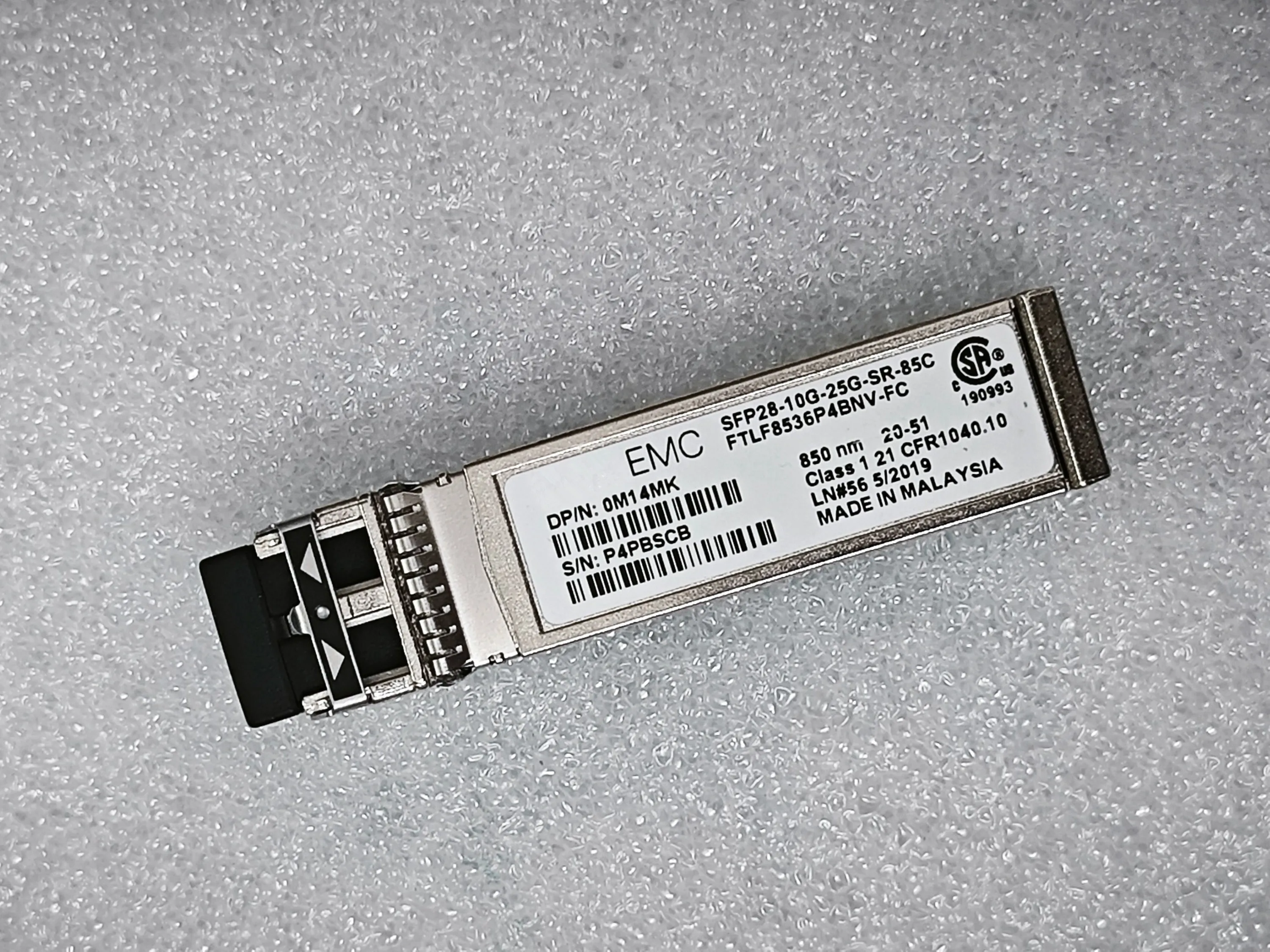 25GB SFP+ Optical Transceiver FTLF8536P4BNV-FC 0M14MK SFP28-10G-25G-SR-85C 850NM SFP 25G Fiber Optical Module