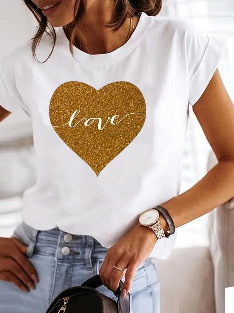 Star Lovely Style Trend Clothing Fashion Tee Women T-shirt Summer Short Sleeve Print Clothes Graphic T Shirt Female Top