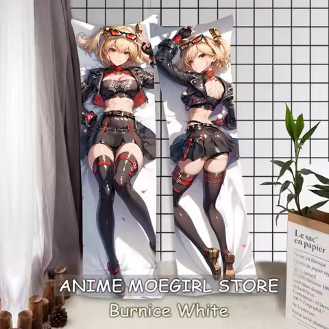 Cartoon Character Burnice White Dakimakura Pillowcase Anime Hugging Fullbody King Pillow Cover Scaramouche Throw Cushion Covers