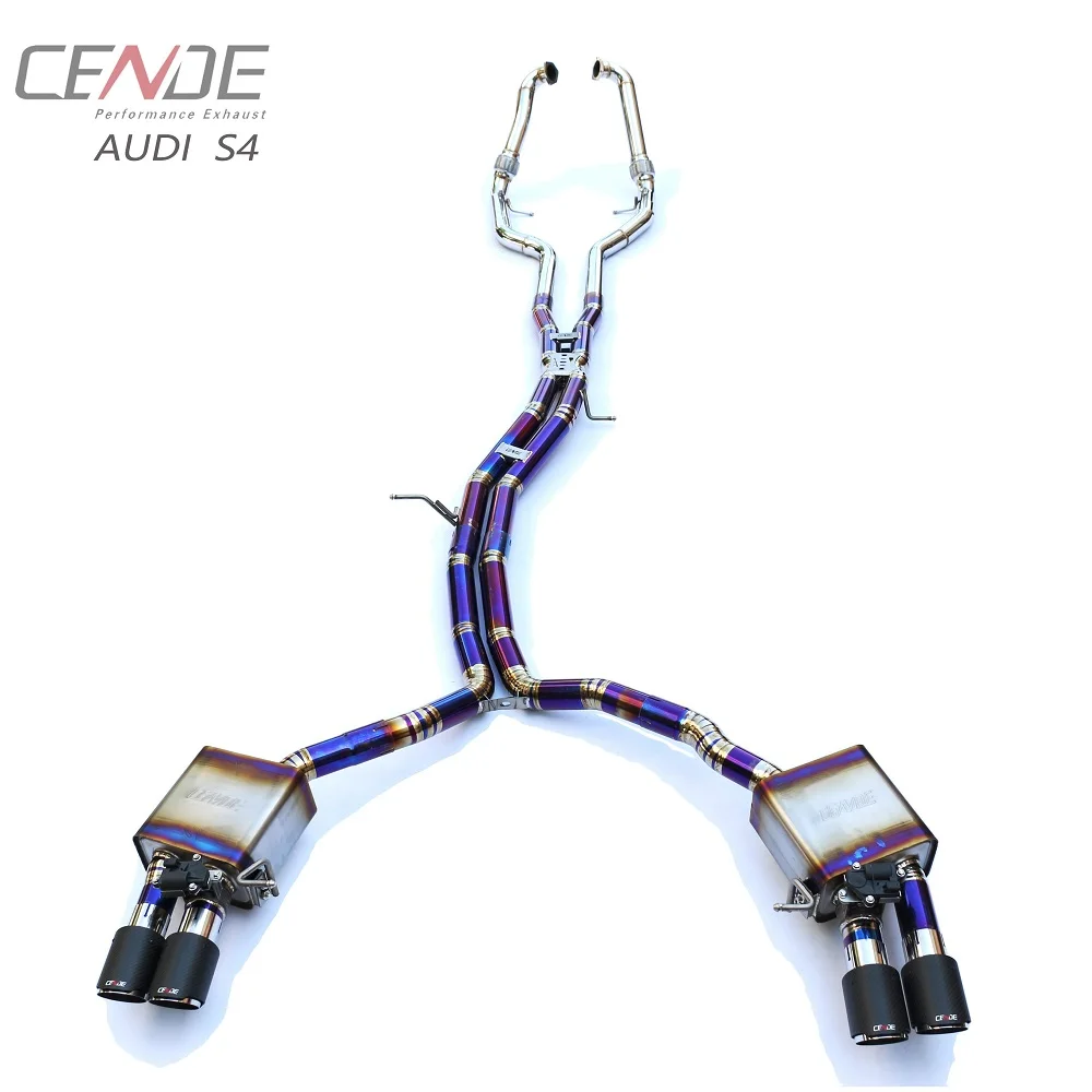 Good Performance CENDE Valvetronic Muffler System Catback for Audi S5 B9 exhaust