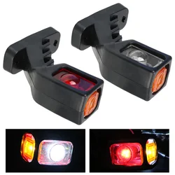 Tail Light Assembly For Trailer Truck Van Lorry White Red Yellow 12/24V LED Side Marker Light Truck Lamp 2Pcs/set Indicator Lamp
