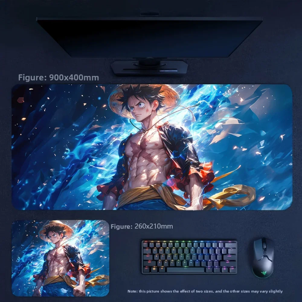 High Definition Cartoon Anime ONE PIECE Luffy Leather Mouse Pad Computer Accessories Comfortable Leather Large Size Table Mat