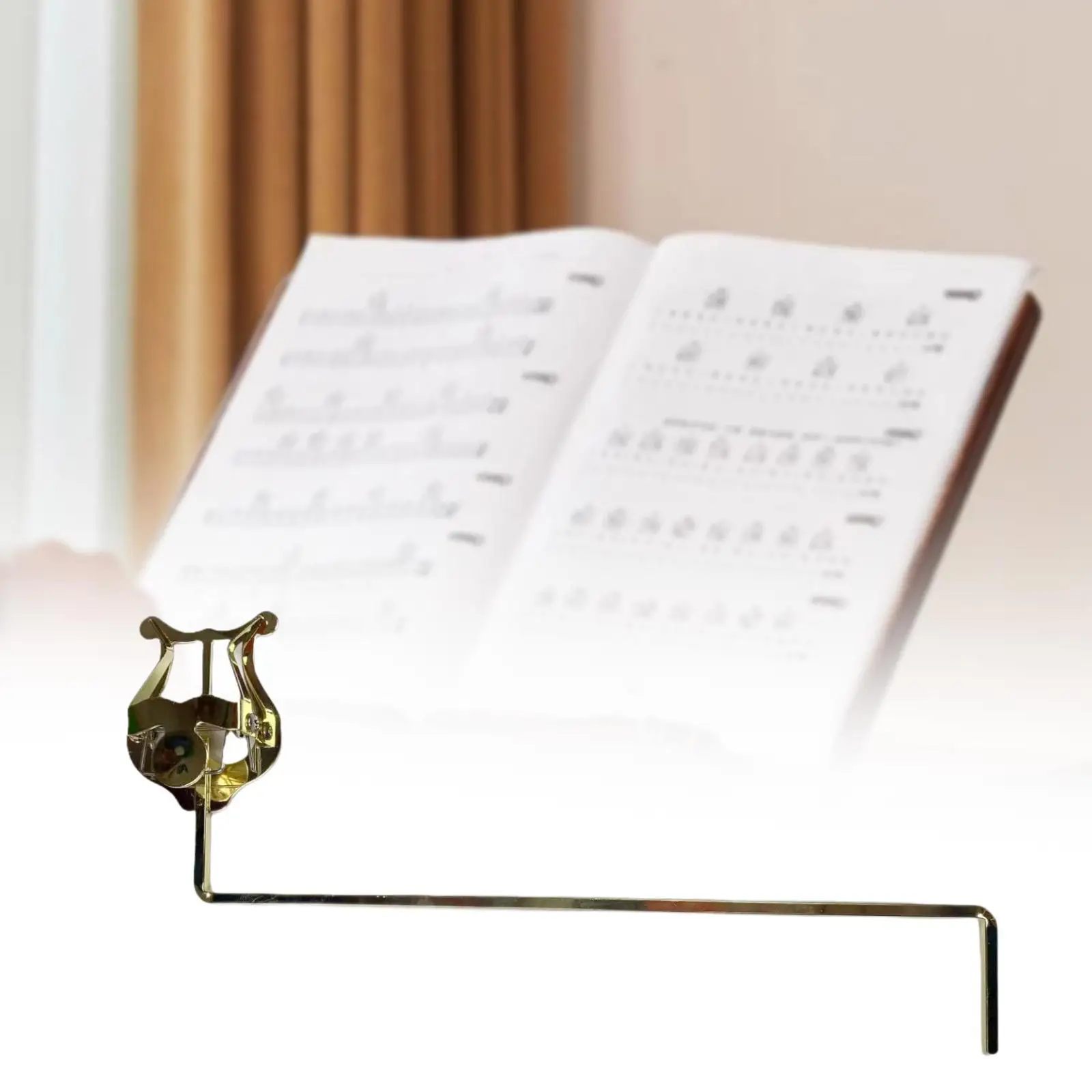 Trumpet Marching Clamp Metal Music Clip Stand for Trombone Stage Performance