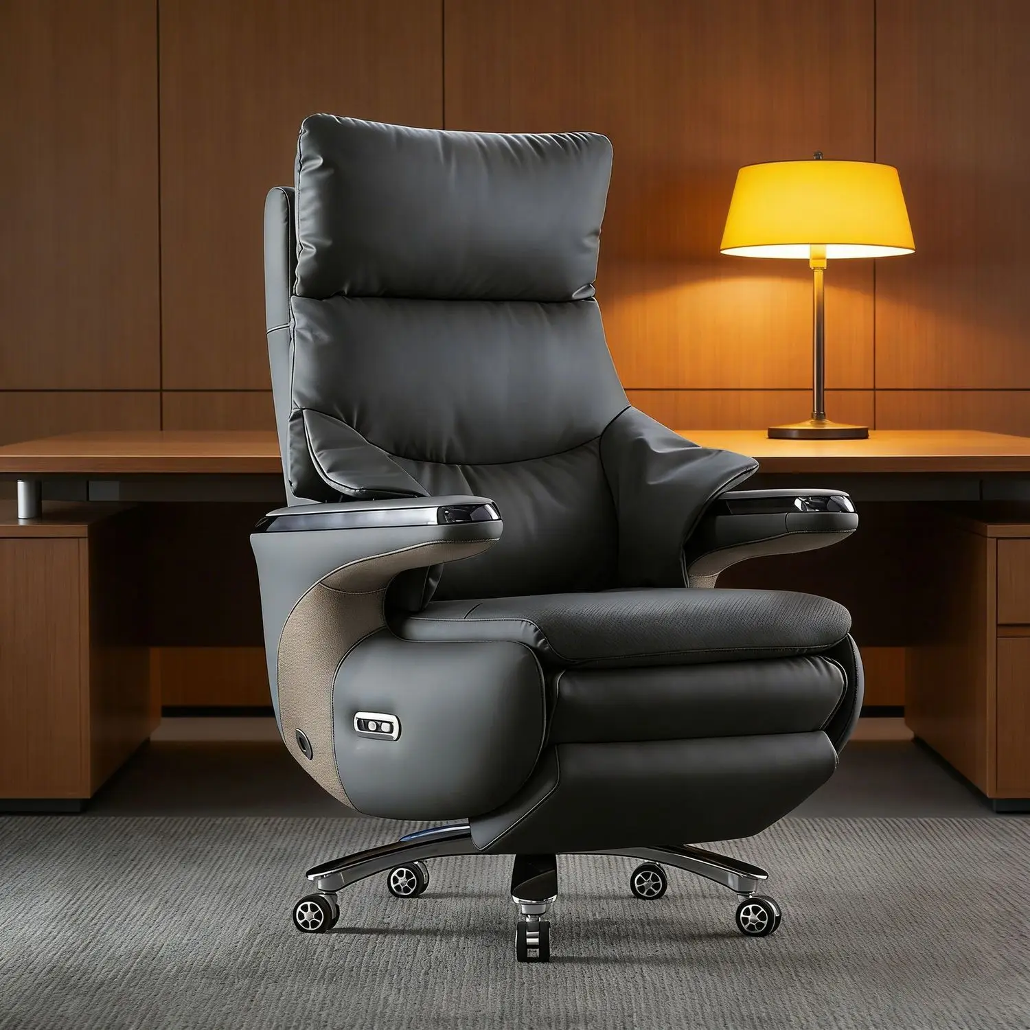 Massage office reclining nap comfortable sedentary leather home