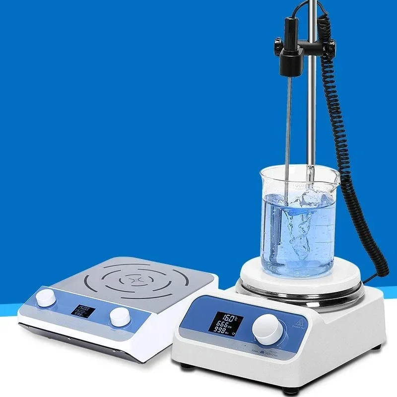 حار SalesMini المغناطيسي التدفئة خلاط تصفيح الحل شاشة ديجيتال اثارة تنظيم السرعة آلة التحريك الكهربائية