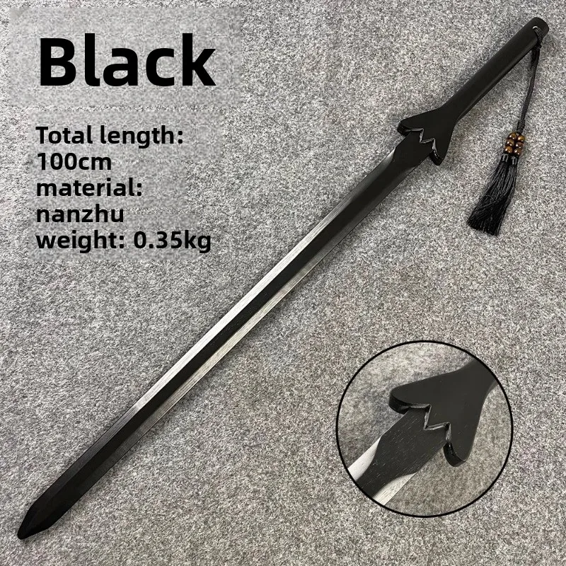100 سنتيمتر/33.37in لعبة خشبية سيف طويل كاتانا ممارسة التدريب تأثيري الدعائم لعبة الأجهزة الطرفية تحصيل لعبة للهواء الطلق نموذج الهدايا #5