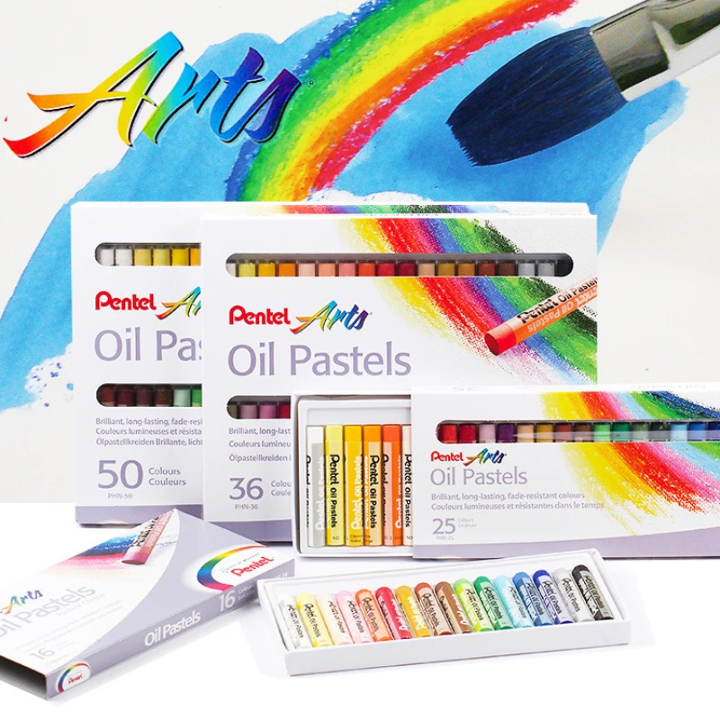 12/16/25/36 Colors Oil Pastels Set Non-toxic Washable Color Drawing Pens Children Crayons Art Japanese Stationery