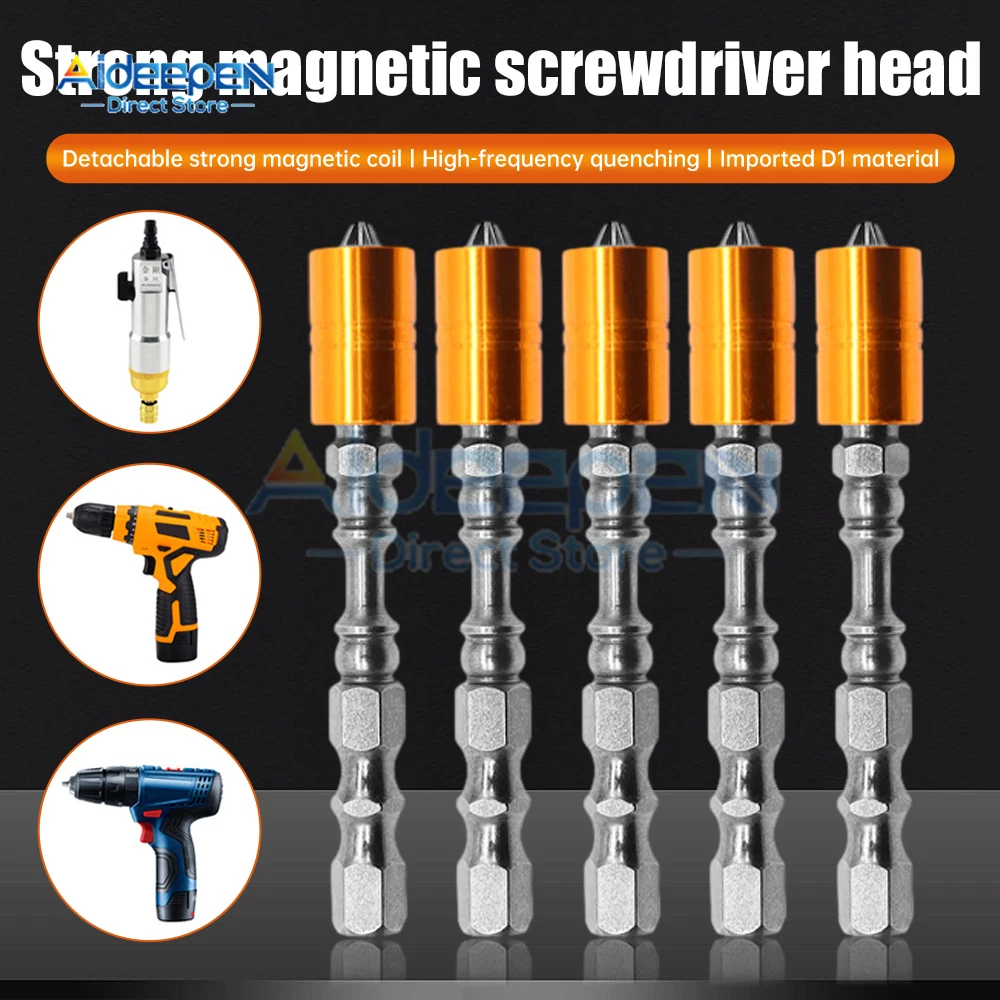 5Pcs PH2 Stainless Steel Extractor Double Head Screw Slide Tooth Removal Screwdriver Screwdriver Bit Broken Wire Tool Set