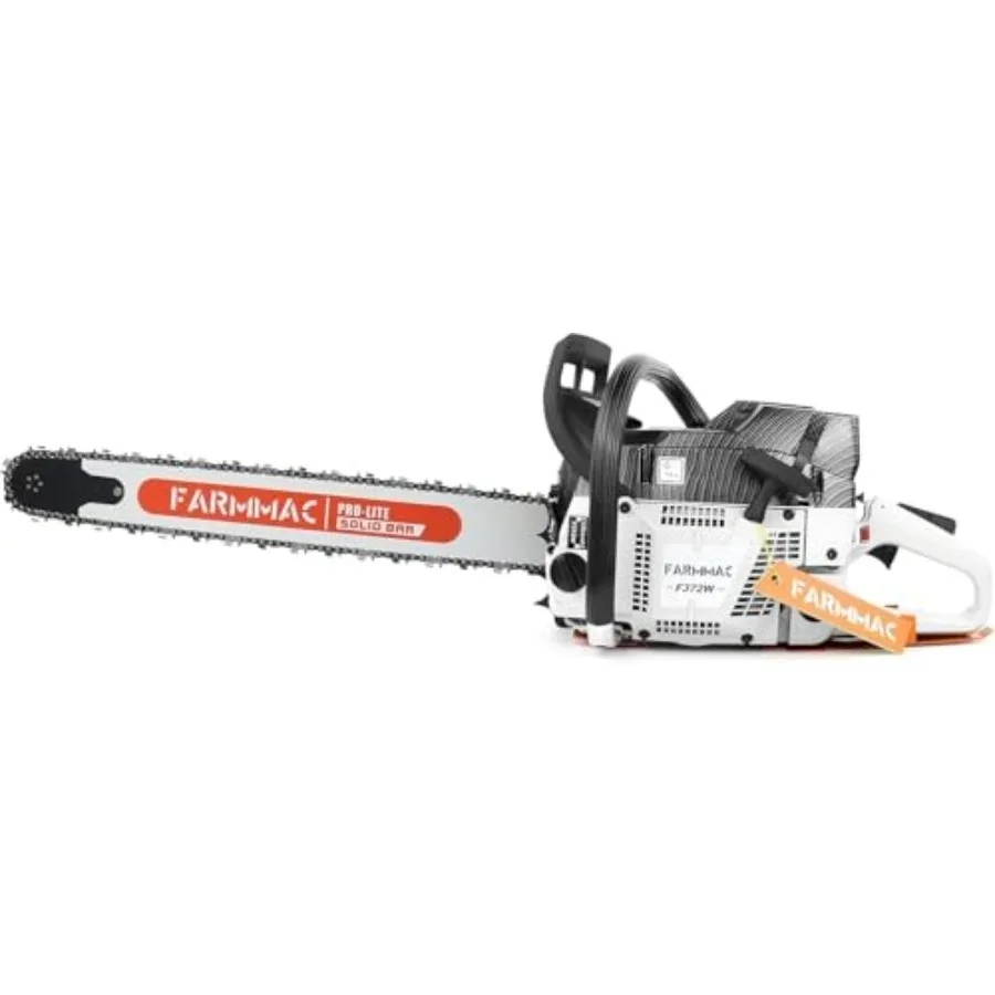

372W 71cc Gas Chainsaw with 28 Inch Solid Bar Motosierra De Powered Chain Saw 2-Cycle 4.1KW 5.5HP for Logging Work